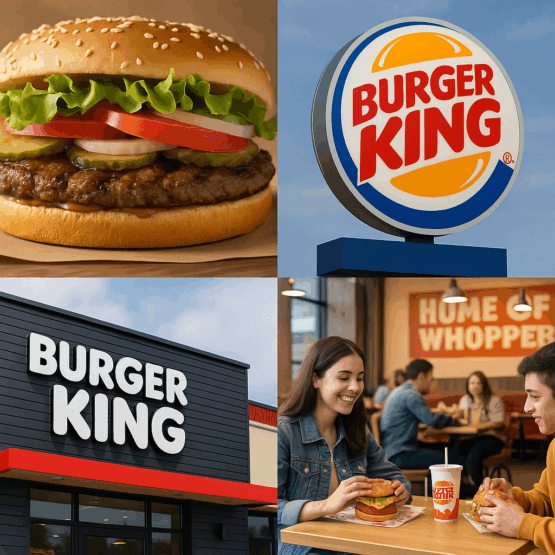Burger King Brand Collage